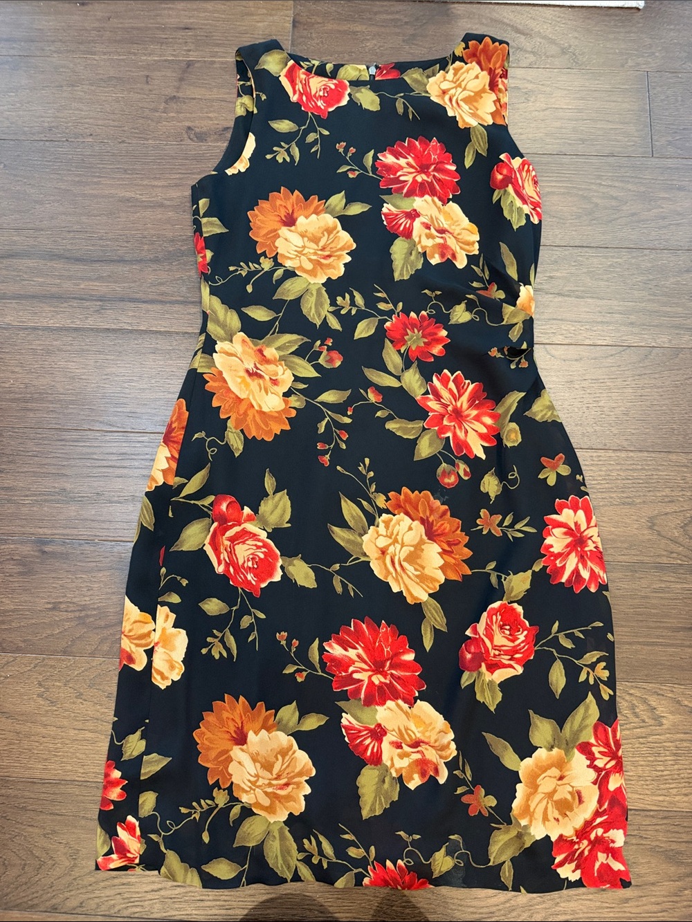 David Warren Floral Sheath Dress - Size 10 - C76-092